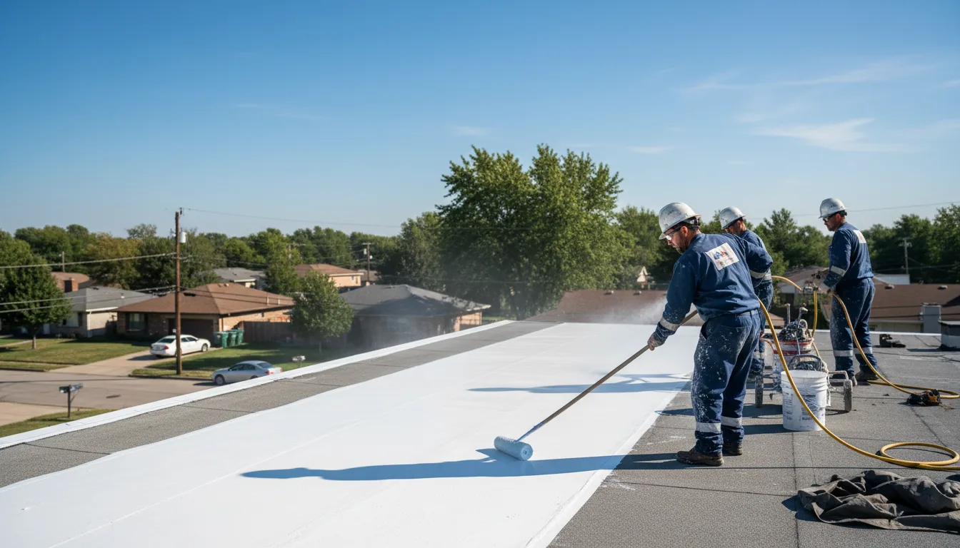 Commercial roof coating in Pisek, ND near me